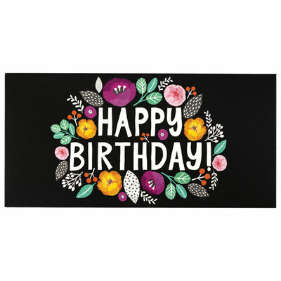 Конверт для денег "Happy birthday" Цветы, арт.113748