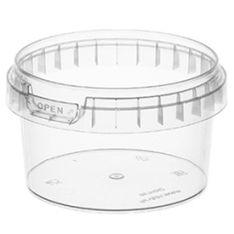 Контейнер круглый с крышкой 250мл, упорное кольцо+конт.замок, ВЗЛП (1/80/160)