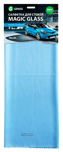 Салфетка микрофибра Magic Glass 40*50 GRASS 